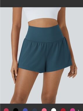 HALARA Navy Softly Zero Airy High-Rise Athletic Shorts with Inner Liner